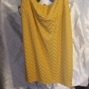 Lularoe Cassie pencil skirt, mustard - size Large